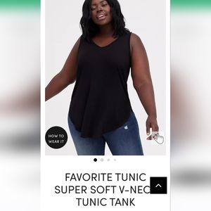 Torrid Favorite Tunic Super Soft V Neck Tank